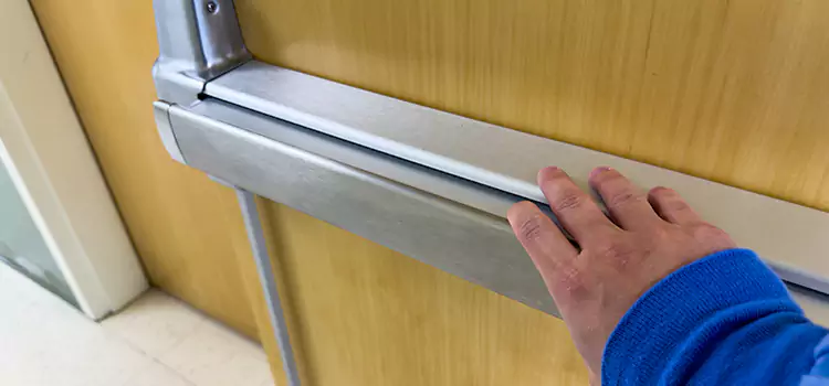 Installing a Push Bar on a Door West Hartford